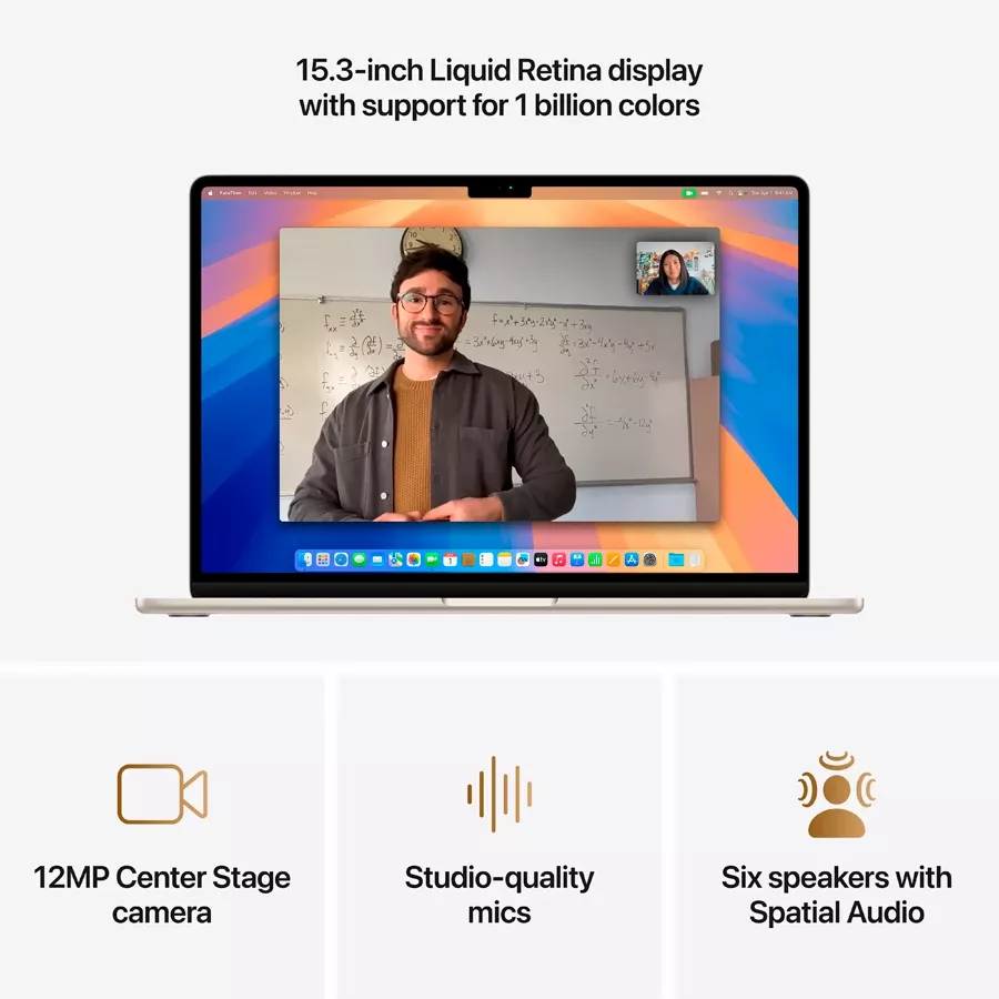 MacBook Air 15.3"  M4 (10C CPU/10C GPU), 16 GB, 256 GB, Starlight — Image №5