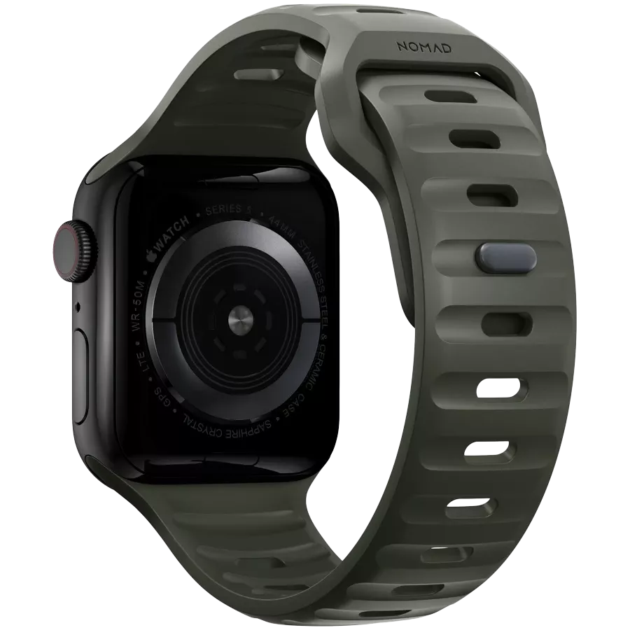 Ремешок NOMAD Sport Band для Apple Watch 45мм Ash Green — Изображение №2