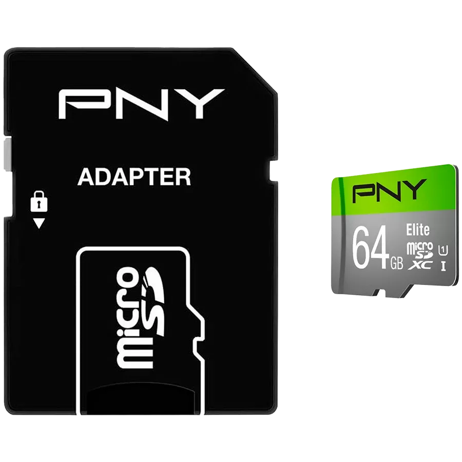 PNY Memory Flash cards 64GB Micro SDXC Class 10/UHS-I — Image №1
