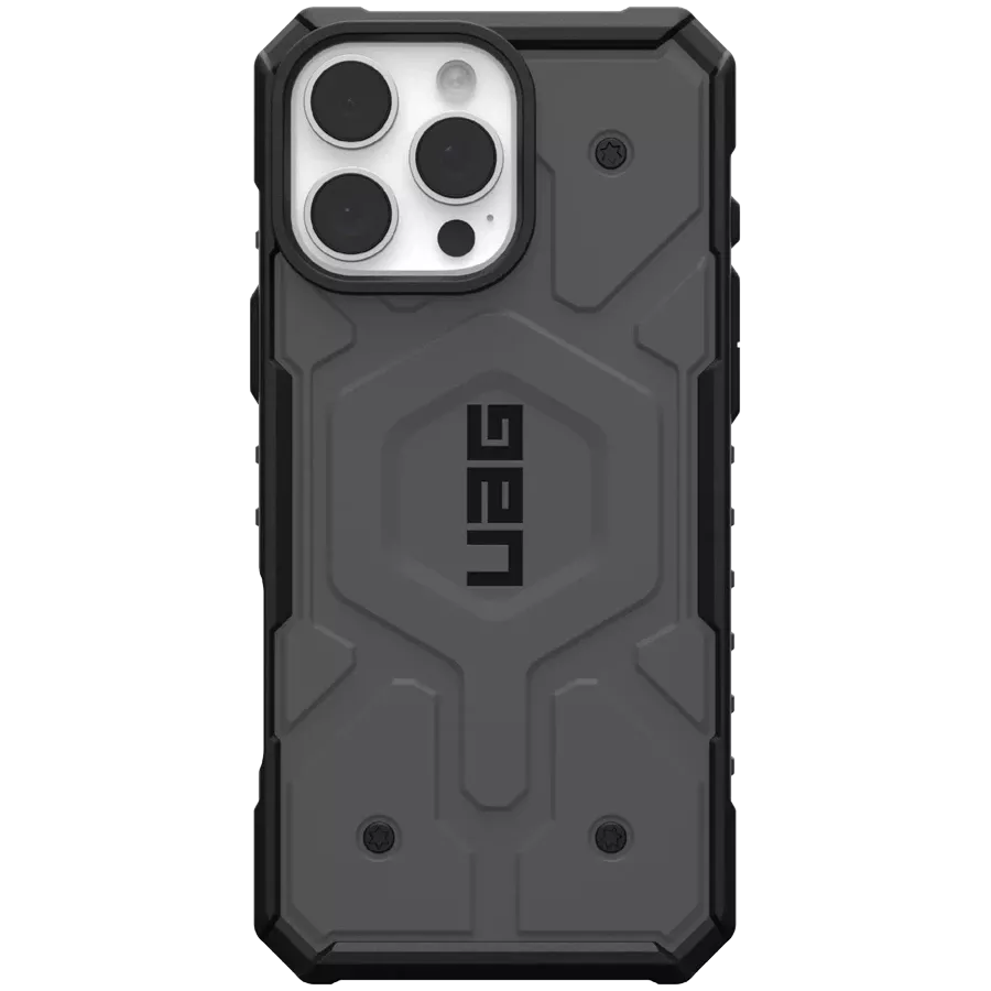 Защитный чехол UAG Pathfinder с MagSafe Серебристый для iPhone 16 Pro Max — Изображение №1