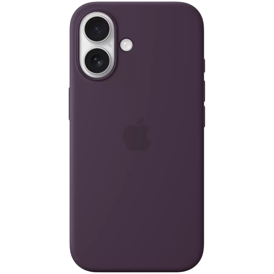 APPLE Silicone Case with MagSafe Plum for iPhone 16 — Image №1