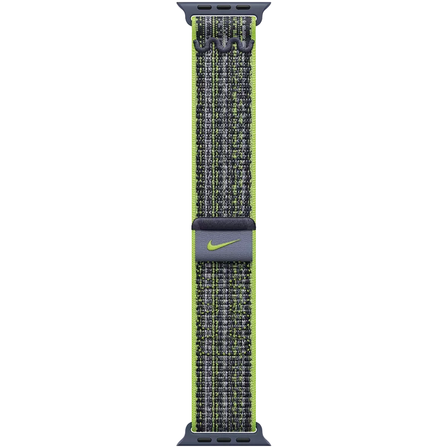 Ремінець APPLE 45mm Nike Sport Loop Nike Sport Loop Bright Green/Blue за Apple Watch 42/44/45/49 mm — Зображення №2