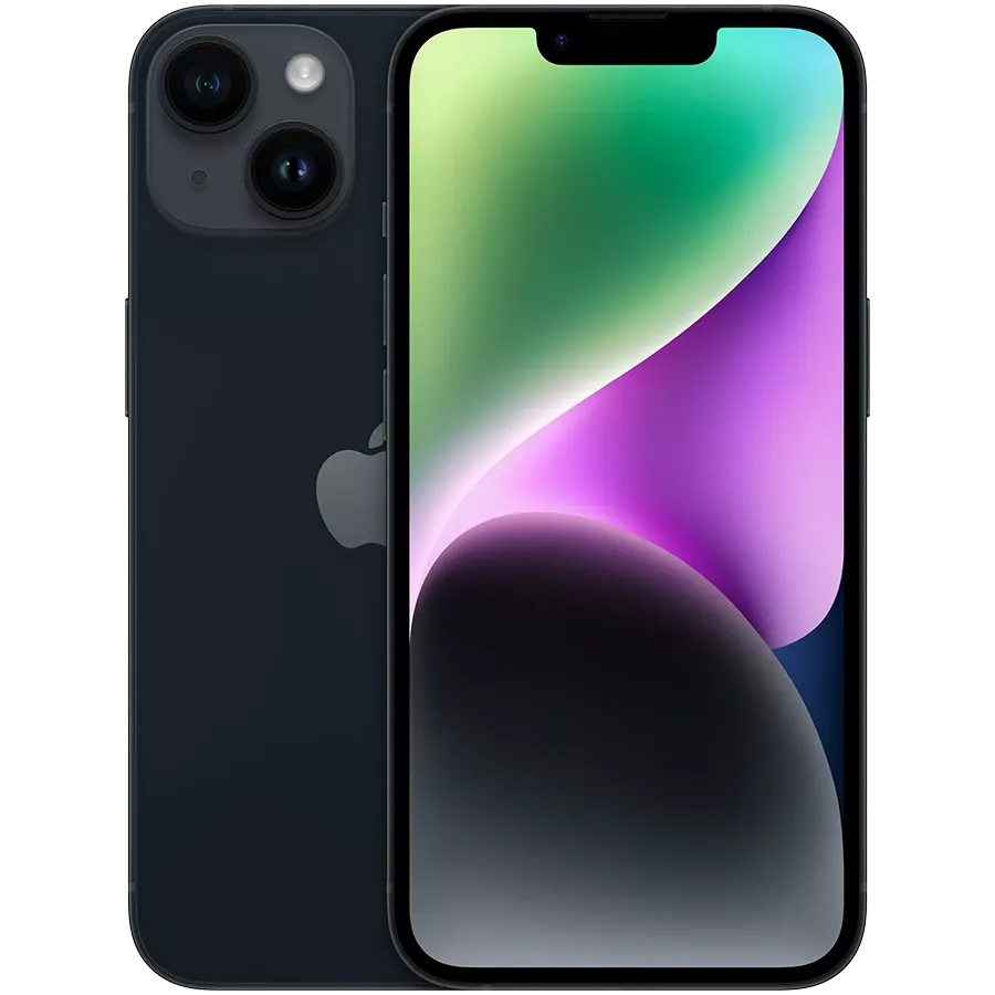 iPhone 14, 128 ГБ, Тёмная ночь — Изображение №1