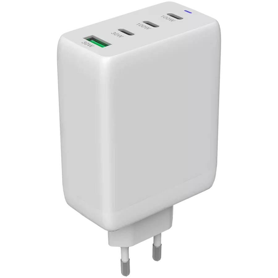Адаптер живлення CANYON CU100ACC 4*USB/USB-C 3*USB Type C, USB Type-A, 100 Ват — Зображення №1