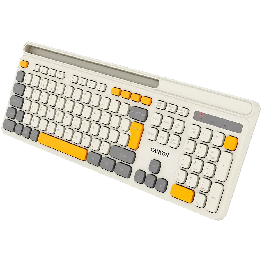 CANYON HKB-W03 Πληκτρολόγιο, Ασύρματο, Μπεζ — Εικών №6