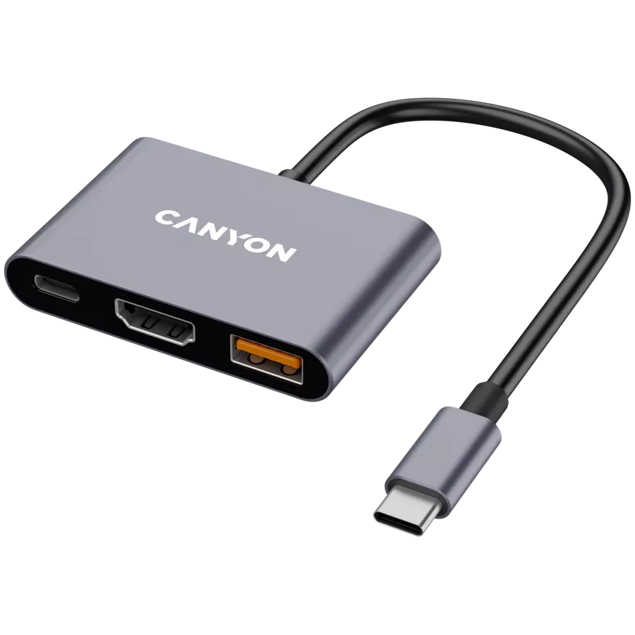 CANYON  DS-4  Multiport Adapter  Γκρι — Εικών №1