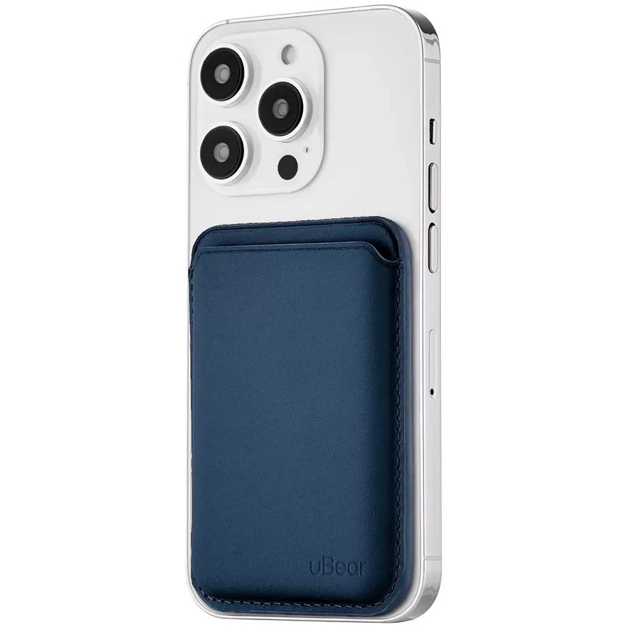 UBEAR Карман LEATHER SHELL  Тёмно-синий для iPhone — image №3