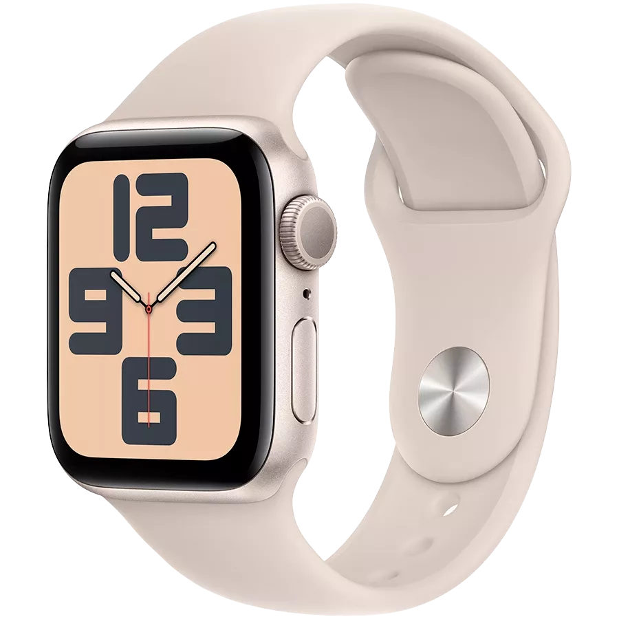 Apple Watch SE GPS Gen.2 (2023)  Спортивный ремешок Starlight, M/L, 40мм, Starlight — image №1