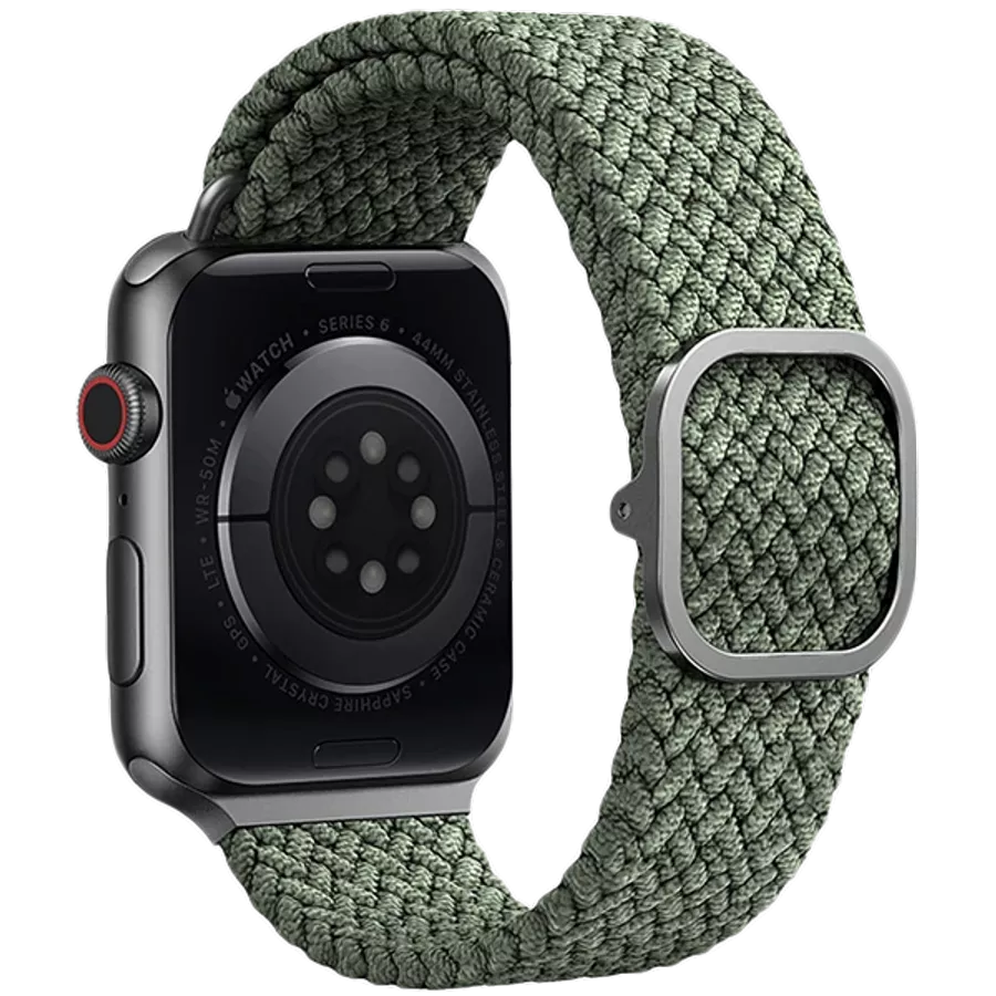 Band UNIQ ASPEN Strap Braided for Apple Watch 38/40 Aspen Կանաչ for Apple Watch 38/40/41 mm — image №2
