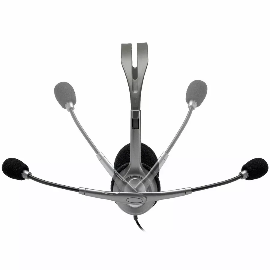 Headset LOGITECH H110, Gray/Silver — Image №3