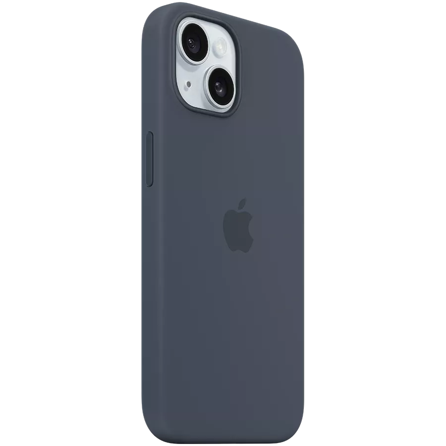 APPLE Silicone Case with MagSafe Storm Blue for iPhone 15 — Image №2