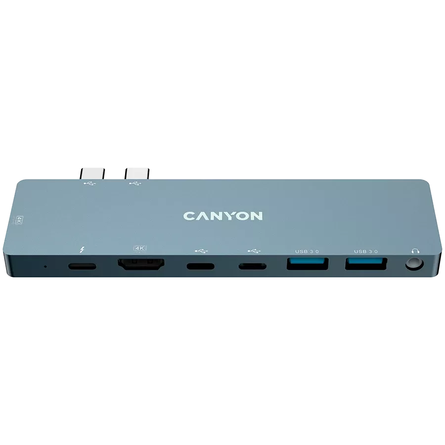 Мультипортова док-станція CANYON 8в1 USB Type С (CNS-TDS08DG) — Зображення №1