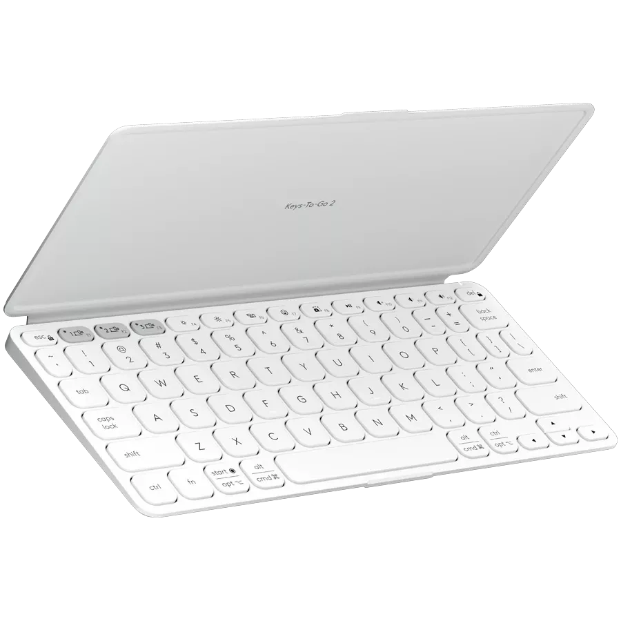 Клавиатура LOGITECH Keys-To-Go 2, Беспроводное, Бледно-серый, США — Изображение №1