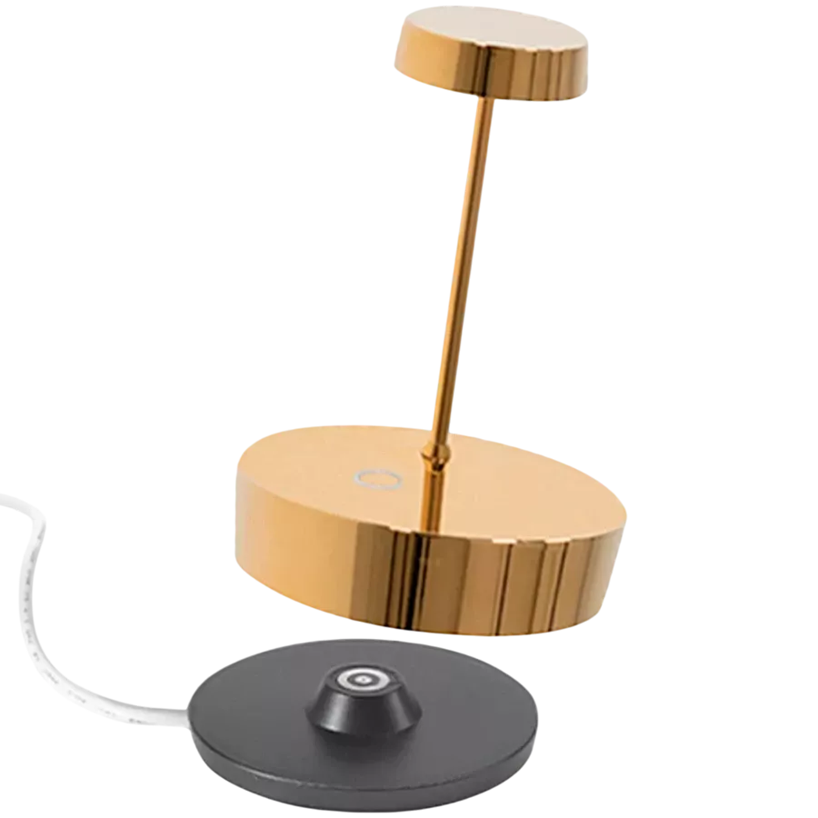 ZAFFERANO SWAP MINI TABLE LAMP 100x148mm. GOLD 2.0W LED 112/120/127 lm. — Image №1