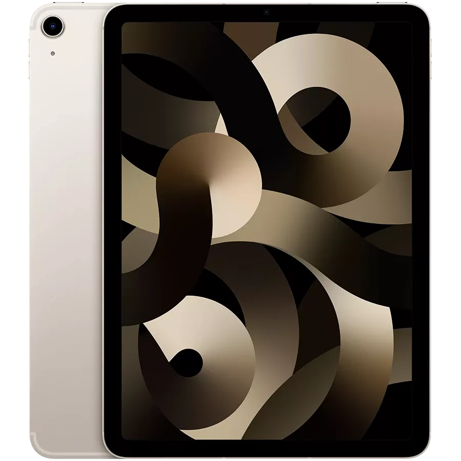 iPad Air 5, 64 ГБ Wi-Fi+Celular 2022, Starlight — image №1