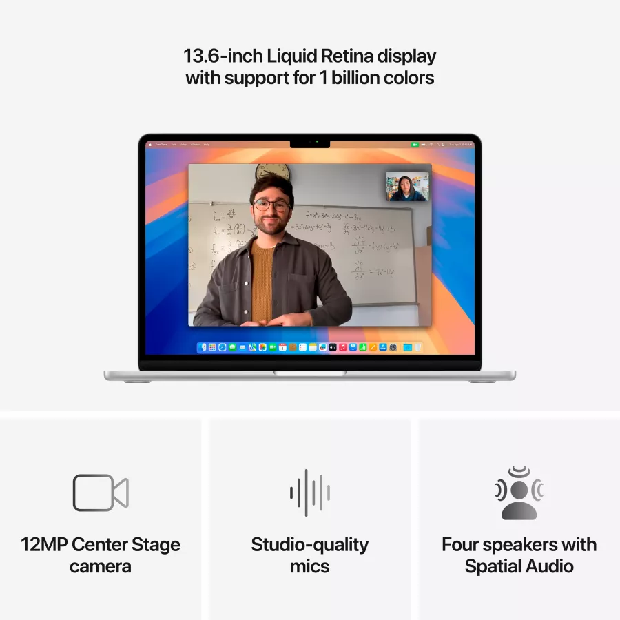Apple MacBook Air 13.6"  Apple M4 (10C CPU/8C GPU), 16 GB, 256 GB, Silver, 2025 — Image №5