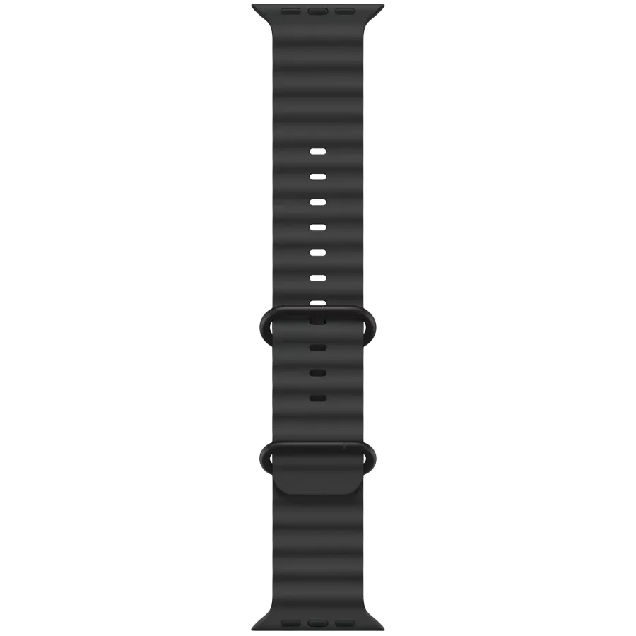Ремінець APPLE 49mm Ocean Band - Black Titanium Finish Ocean Band - Black Titanium Finish Чорний за Apple Watch 44/45/46/49 mm — Зображення №1