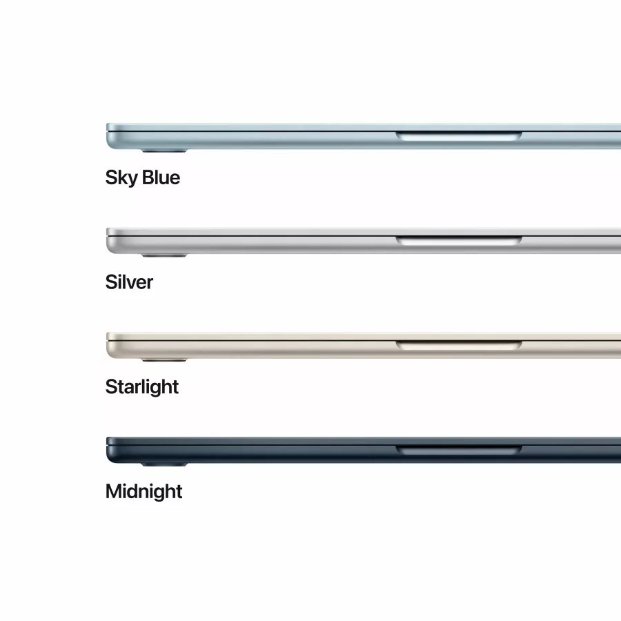 MacBook Air 13.6"  Apple M4 (10C CPU/8C GPU), 16 GB, 256 GB, Sky Blue — Image №3