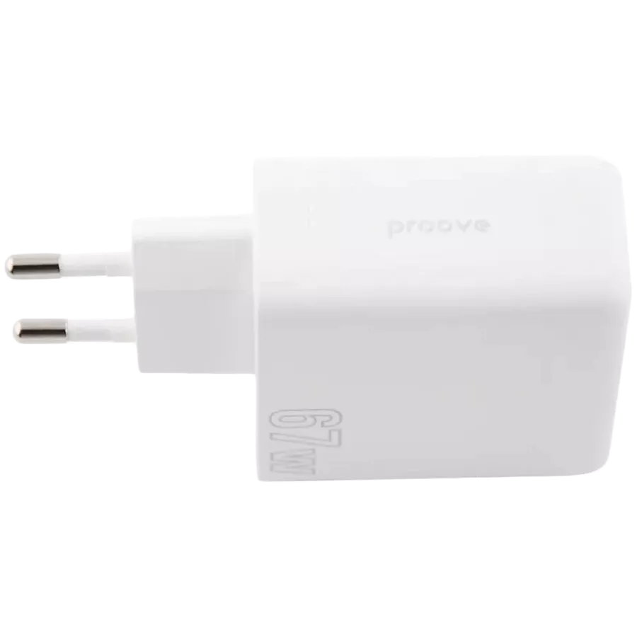 МЗП PROOVE Shot GaN 67W (2Type-C + USB), White — Изображение №2