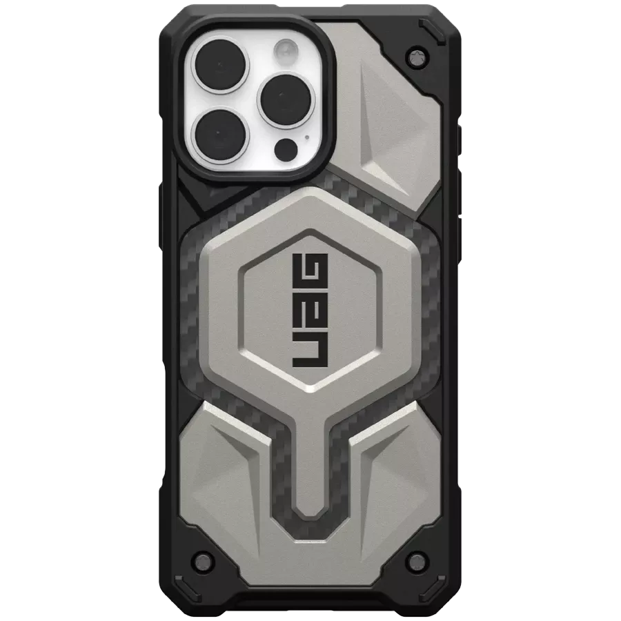 Защитный чехол UAG Monarch Pro MagSafe с MagSafe Титан для iPhone 16 Pro Max — Изображение №1