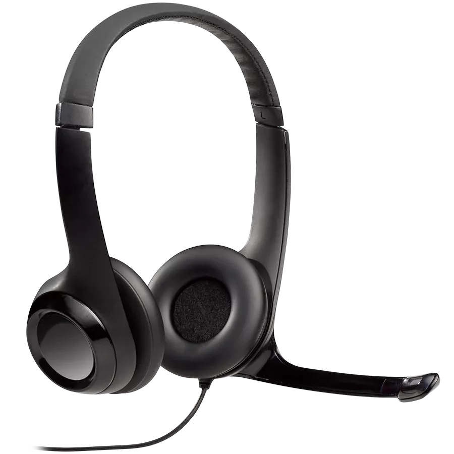 Ακουστικό LOGITECH H390 με μικρόφωνο, Μαύρο — Εικών №2