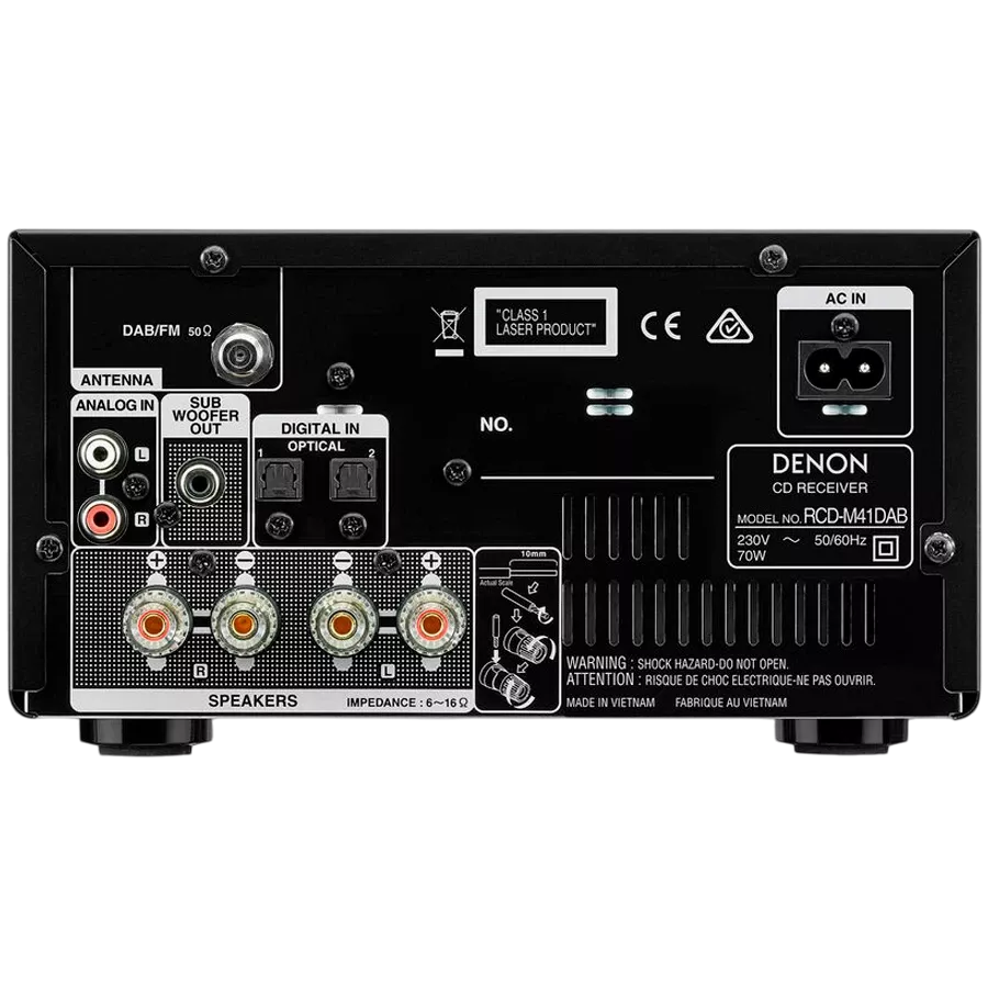 DENON Аудиосистема RCDM41DABSPEK, Серебристый — Изображение №2