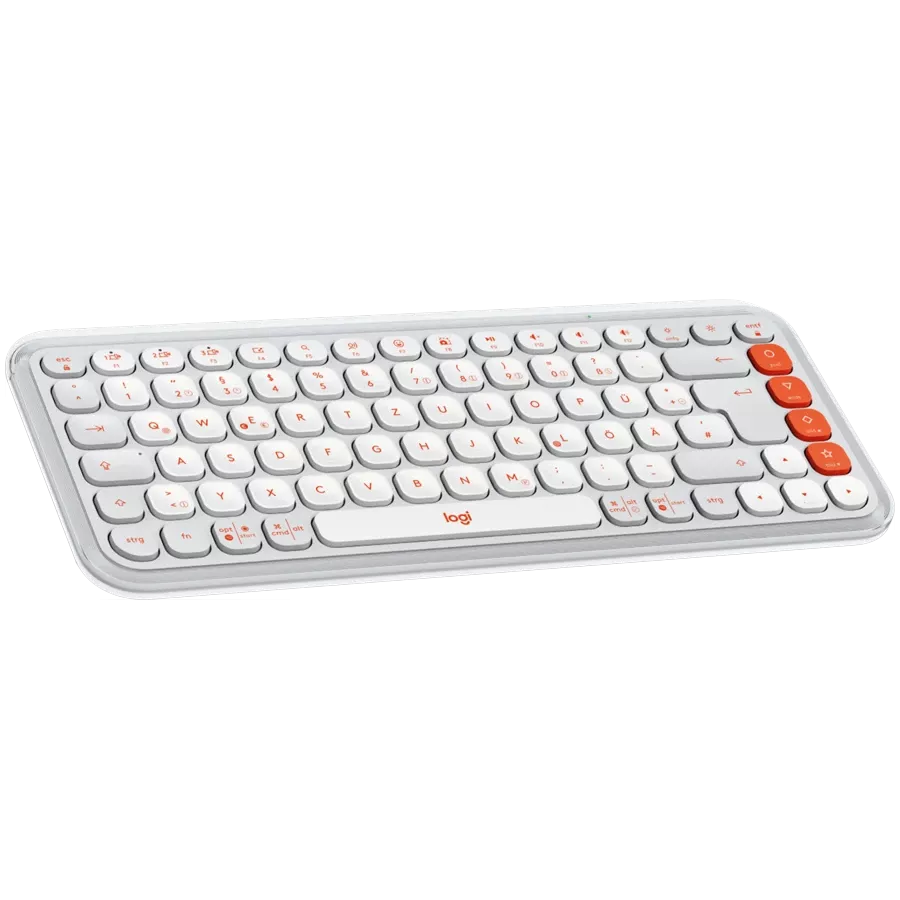 LOGITECH POP ICON KEYS Keyboard, Wireless, White, US EN — Image №3
