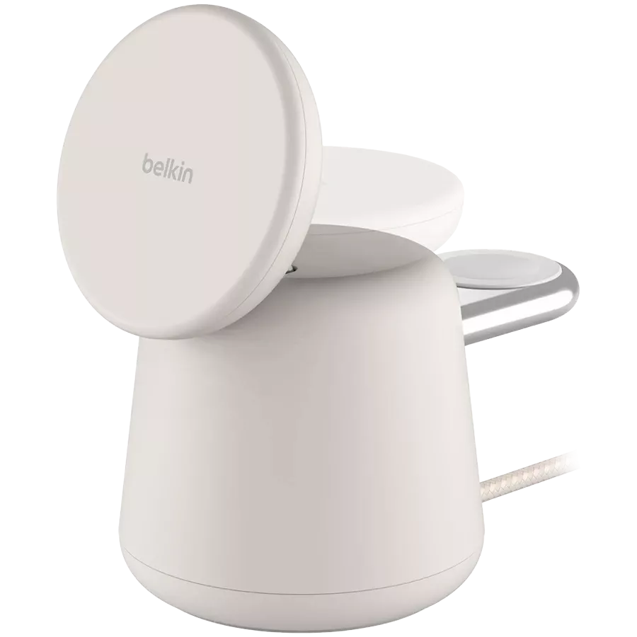 Индукционное зарядное устройство BELKIN BoostCharge Pro 2-in-1, 15 Вт — Изображение №1