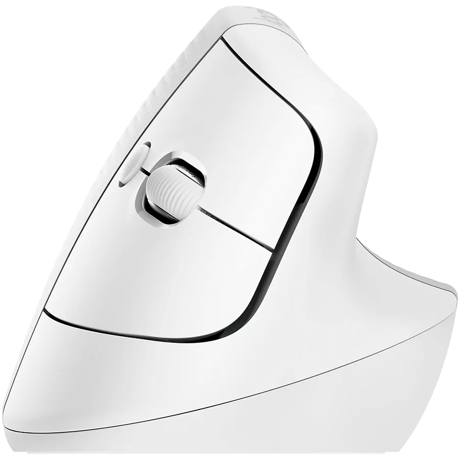 Миша LOGITECH Lift Vertical Ergonomic Wireless/Bluetooth White (L910-006473) — Зображення №3