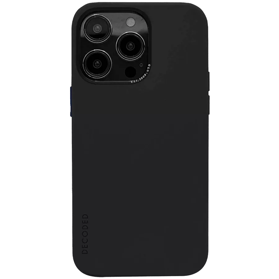 DECODED Θήκη ANTIMICROBIAL SILICONE CASE με MagSafe, Μαύρος for iPhone 14 Pro — Εικών №1
