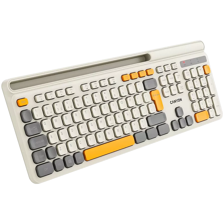 CANYON HKB-W03 Πληκτρολόγιο, Ασύρματο, Μπεζ — Εικών №5