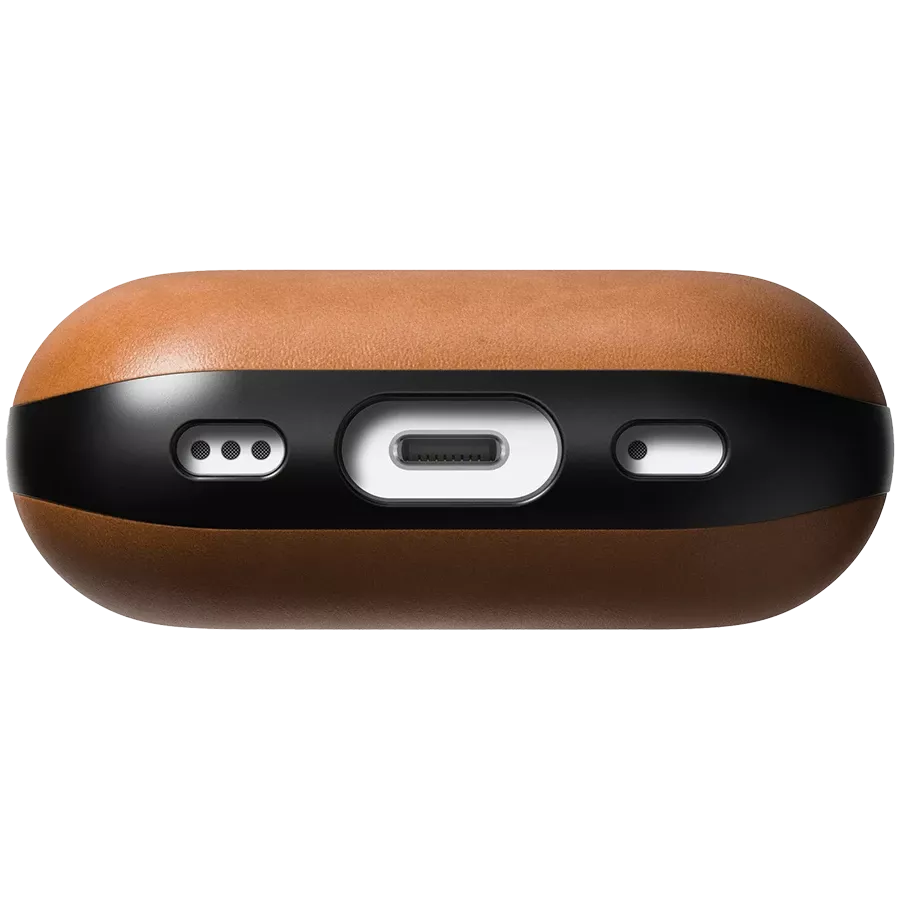 Чехол Nomad Modern Leather English Tan for Airpods Pro 2nd Gen (NM01999485) — Изображение №3