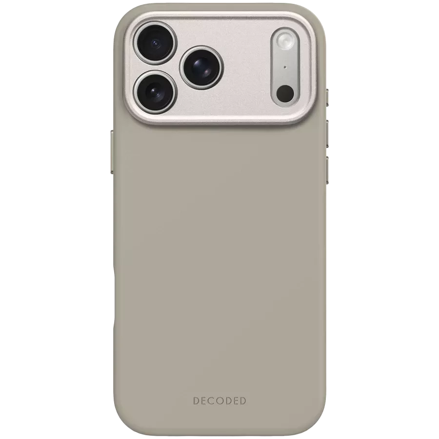 DECODED Чехол Antimicrobial Silicone MagSafe with MagSafe, Soft Taupe для iPhone 17 Pro Max — Изображение №1