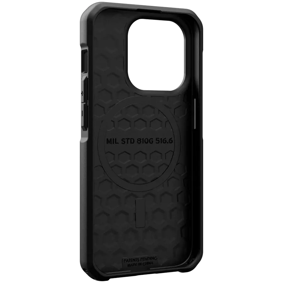 UAG Защитный чехол Metropolis LT Magsafe с MagSafe Kevlar Black для iPhone 15 Pro — image №4