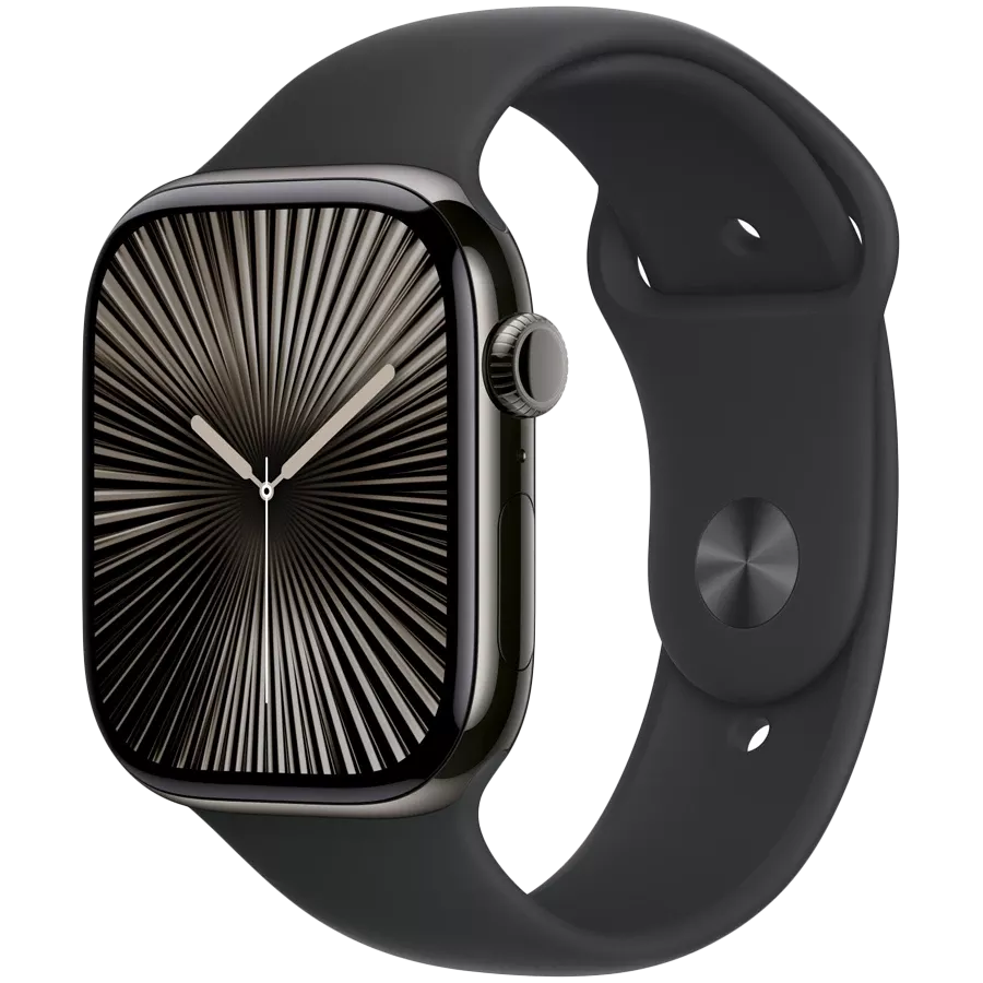Бауды ұзарту APPLE 46mm Sport Band - S/M & M/L Sport Band Қара for Apple Watch 44/46 mm — image №2