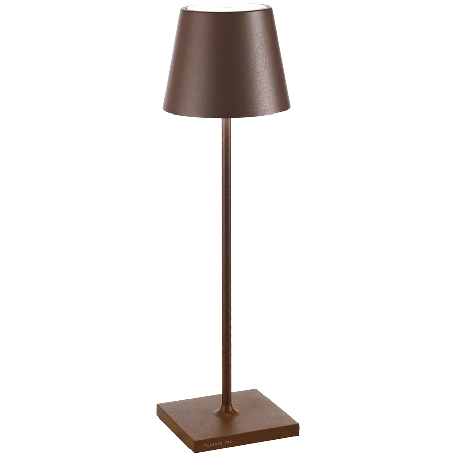 ZAFFERANO POLDINA PRO TABLE LAMP 111x380mm. PAINTED RUST 2.2W LED 185/203lm. — Image №1