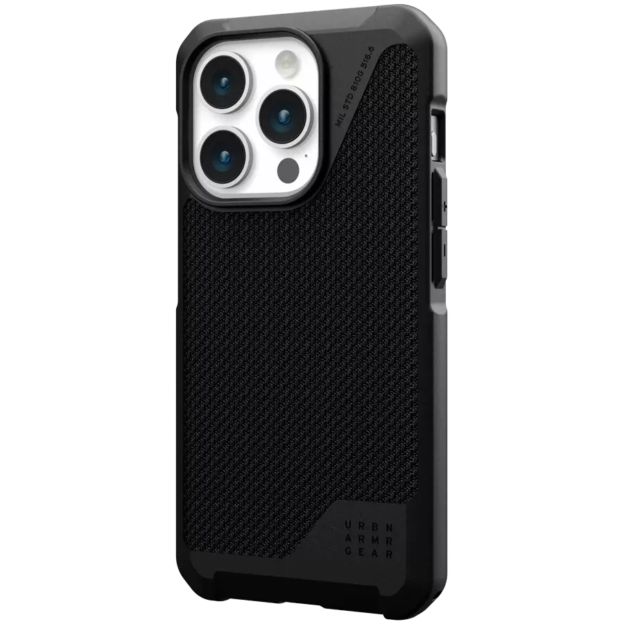 UAG Защитный чехол Metropolis LT Magsafe с MagSafe Kevlar Black для iPhone 15 Pro — image №2