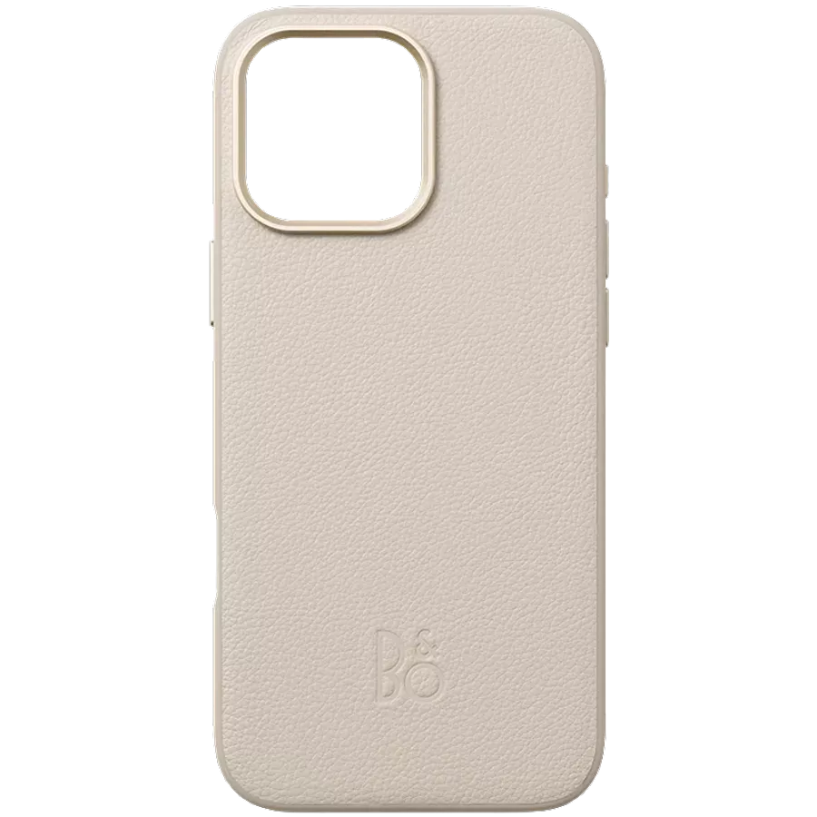 BANG & OLUFSEN Case Leather Case with MagSafe, Hourglass Sand for iPhone 16 Pro — Image №1