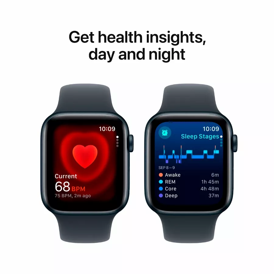Apple Watch SE GPS Gen.2 (2024)  Midnight Sport Band, S/M, 40mm, Midnight — Image №5