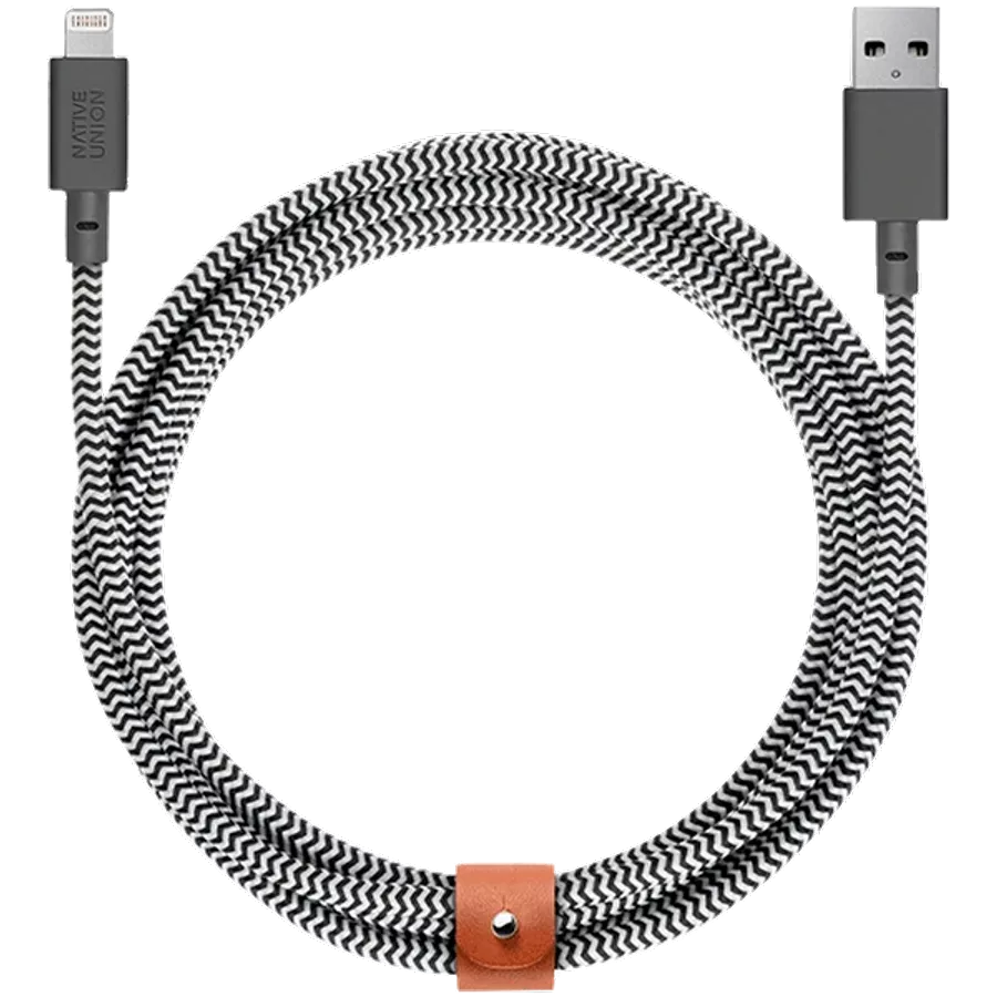 Кабель NATIVE UNION с USB на Lightning, Zebra — image №1