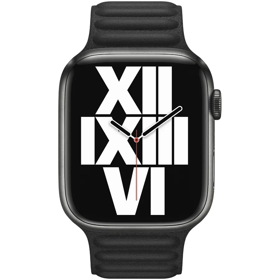 Band APPLE 45mm Leather Link - S/M Midnight — Image №3