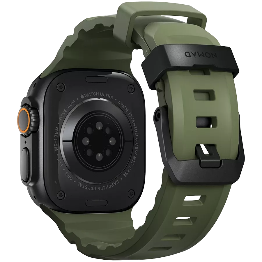 NOMAD Ζώνη Rocky Point Band Black Titanium Hardware Forest Για Apple Watch 46/49 mm — Εικών №2