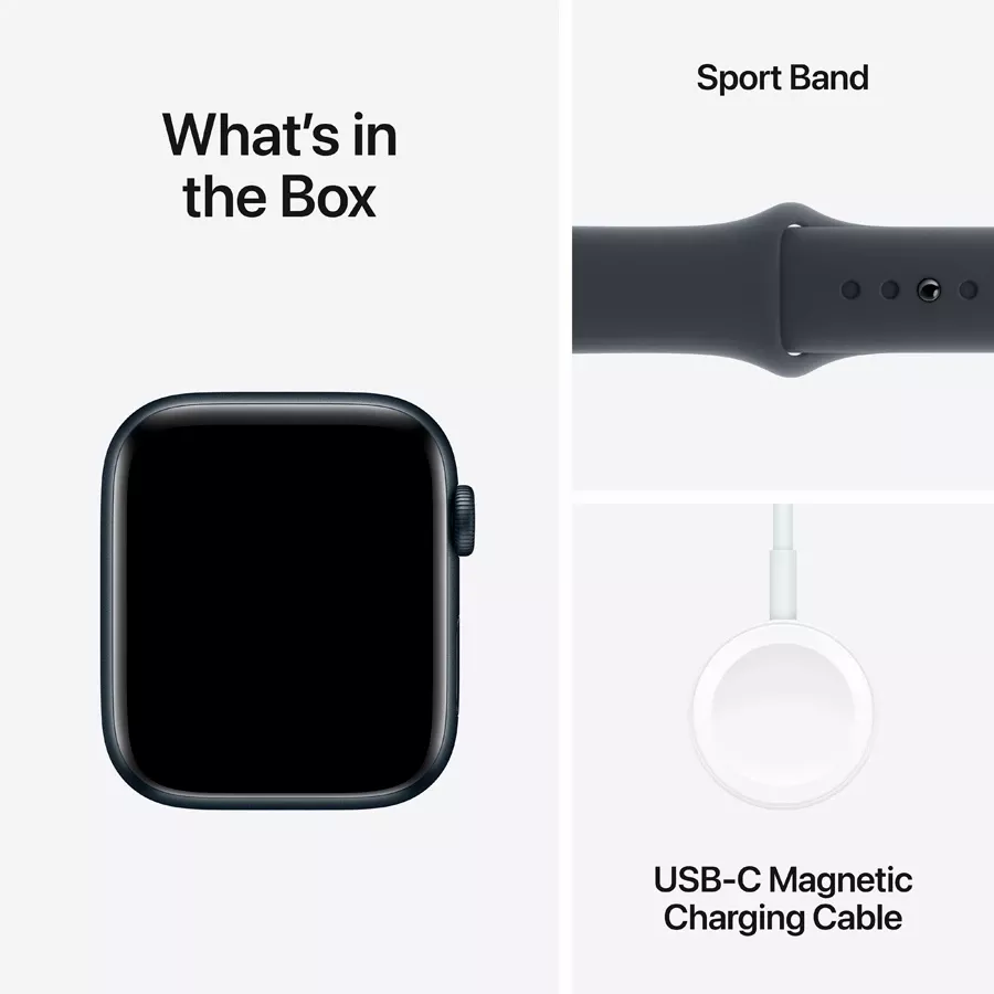 Apple Watch SE GPS Gen.2 (2024)  Midnight Sport Band, S/M, 40mm, Midnight — Image №7