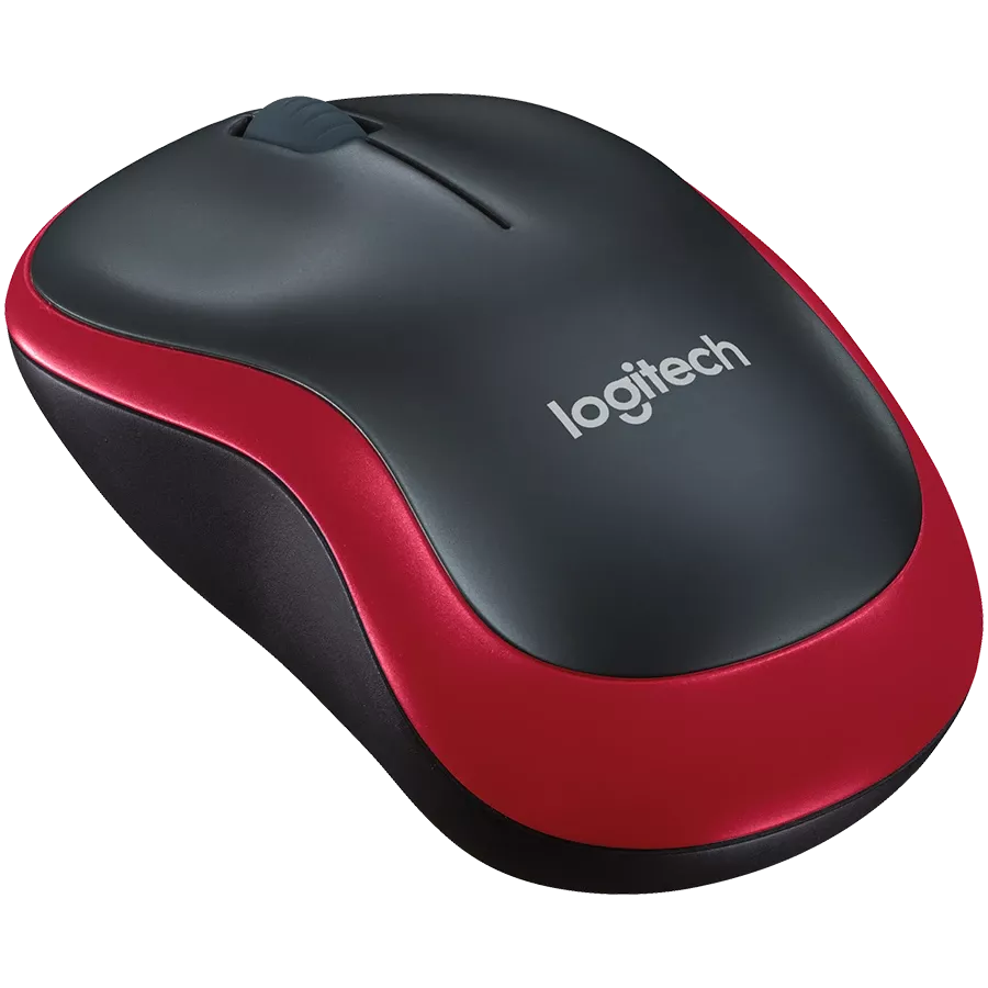 Мышь LOGITECH M185 беспроводная USB Red (L910-002240) — Изображение №2