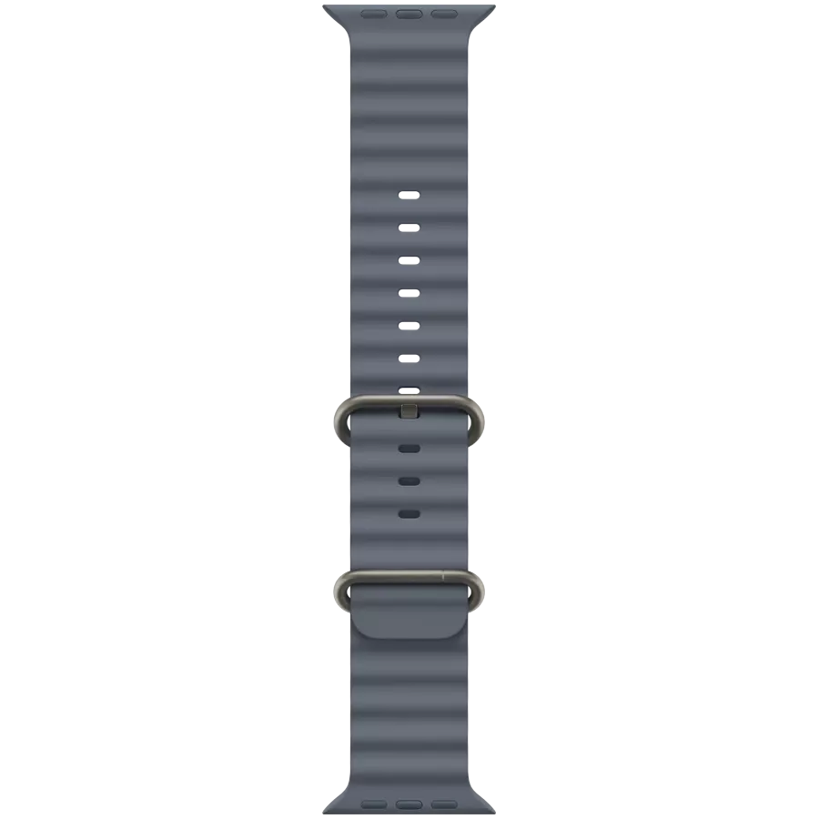 Apple 49mm Ocean Band - Natural Titanium Finish Band Ocean Band Anchor Blue for Apple Watch 44/45/46/49 mm — Image №1 Apple 49mm Ocean Band - Natural Titanium Finish Band Ocean Band Anchor Blue for Apple Watch 44/45/46/49 mm — Image №1
