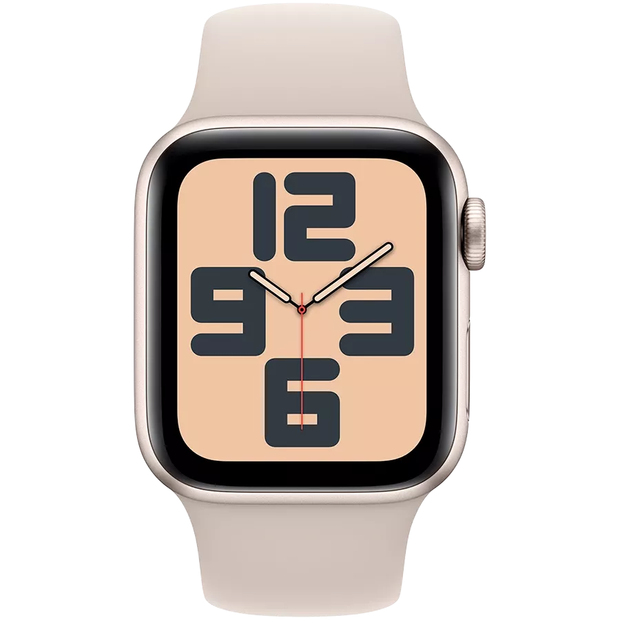 Apple Watch SE GPS Gen.2 (2023)  Спортивный ремешок Starlight, S/M, 40мм, Starlight — Изображение №2