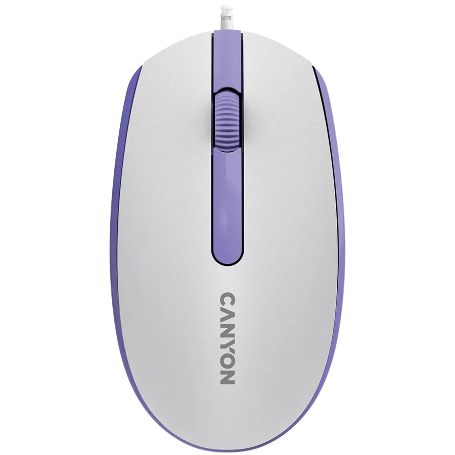 Мышь CANYON M-10 USB White Lavender (CNE-CMS10WL) — Изображение №1