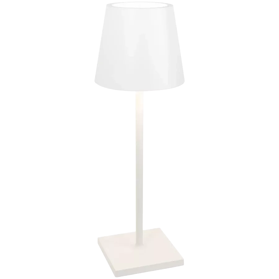 ZAFFERANO POLDINA L DESK LAMP 165x497mm. PAINTED MATT WHITE 5.5W LED 400lm. — Image №1