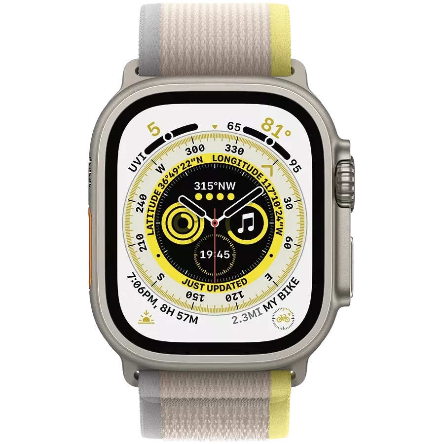 Ремешок APPLE 49мм Trail Loop - S/M Yellow/Beige — image №2