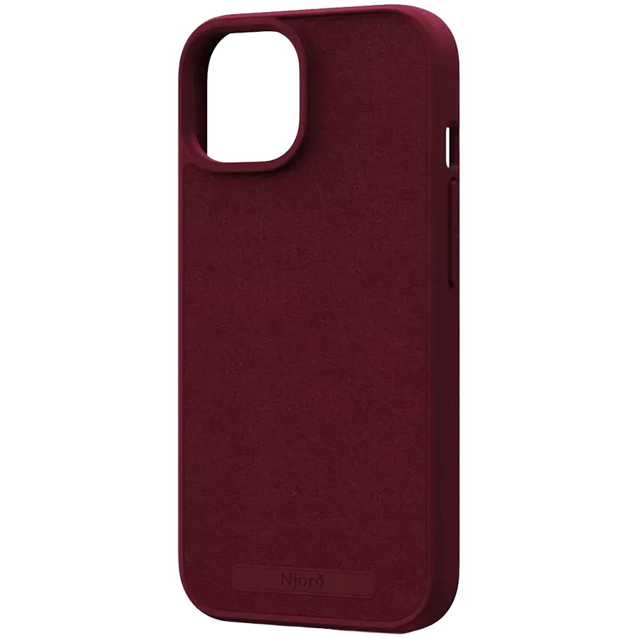 Protective Case NJORD Suede MagSafe with MagSafe Crimson Red for iPhone 15 Plus — Image №1
